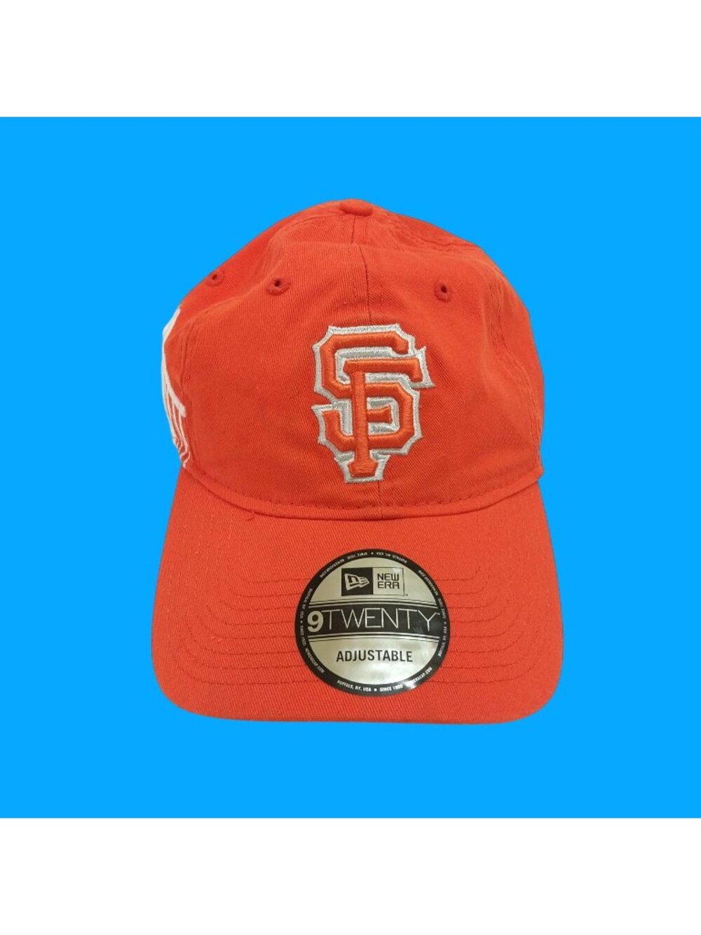 New Era 9Twenty San Francisco Giants Orange Adjustable Baseball Hat Cotton MLB O